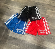 Striped Track Shorts